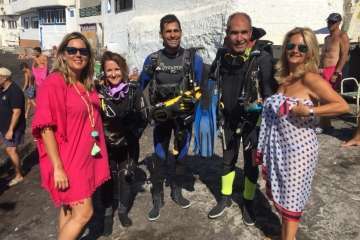 Nueva limpieza de los fondos marinos de Tufia (Foto TA)